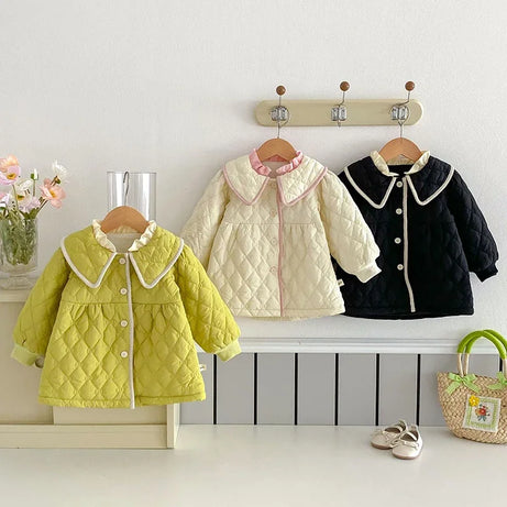 2024 New Winter Children Thick Warm Clothes Toddler Baby Girl Jacket Thicken Warm Cardigan Coat Newborn Baby Girls Thick Coat