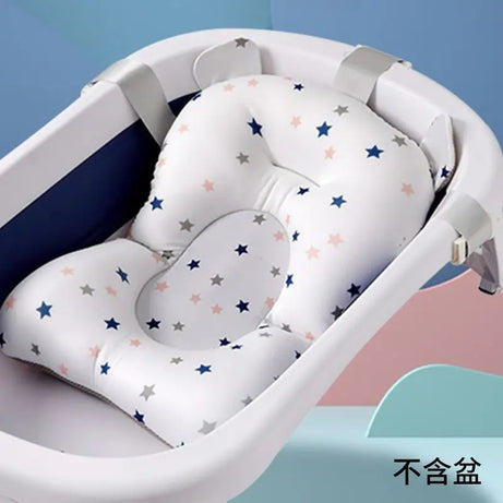 Baby Bath Seat Support Mat  Infant Anti-Slip Soft Comfort Body Cushion Foldable Baby Bath Tub Pad Chair Newborn Bathtub Pillow